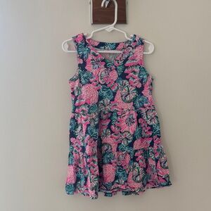 Lilly Pulitzer Girls Mini Lorina Dress (Size Small (4-5))